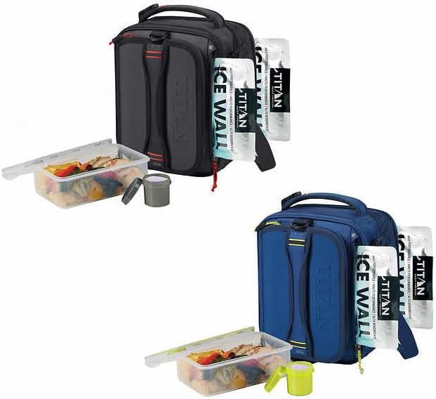 Titan Arctic Zone Fridge Cold, Crush Resistant Lunch Pack with 2 Ice Walls
