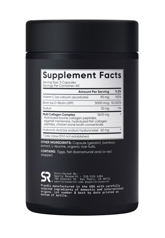 Sports Research Multi Collagen - 180 Capsules